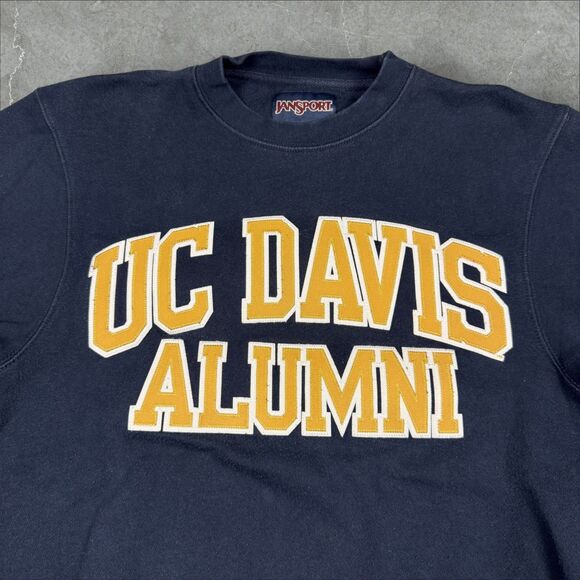 Vintage UC Davis Alumni Spell Out College Jansport Crewneck Sweatshirt  - Small - Picture 2 of 6